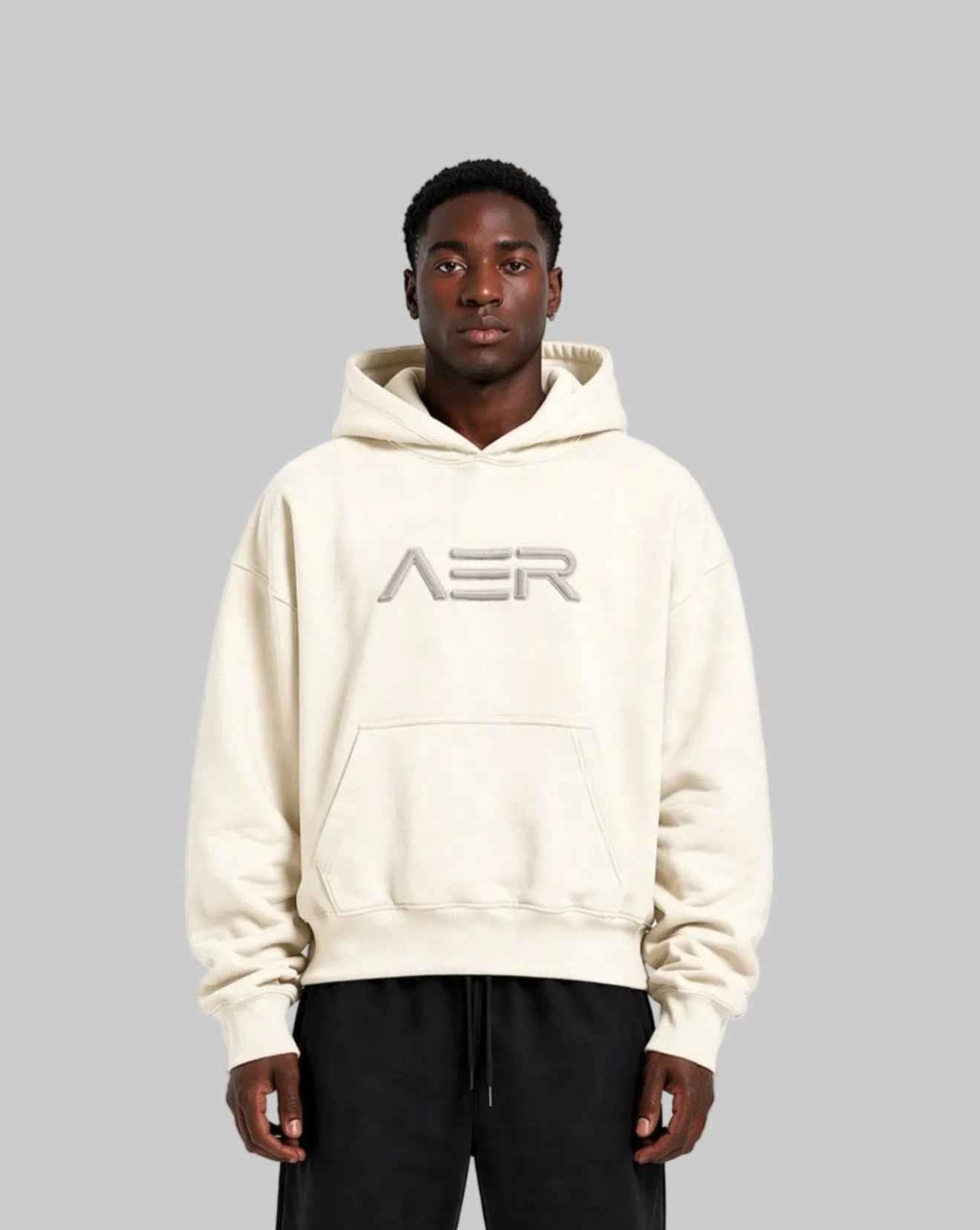 AER Heavyweight Hoodie Beige