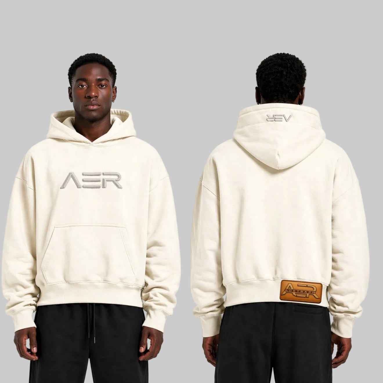 AER Heavyweight Hoodie Beige
