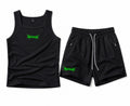 AER Ribbed Tank & Athletic Shorts Set – Black | White