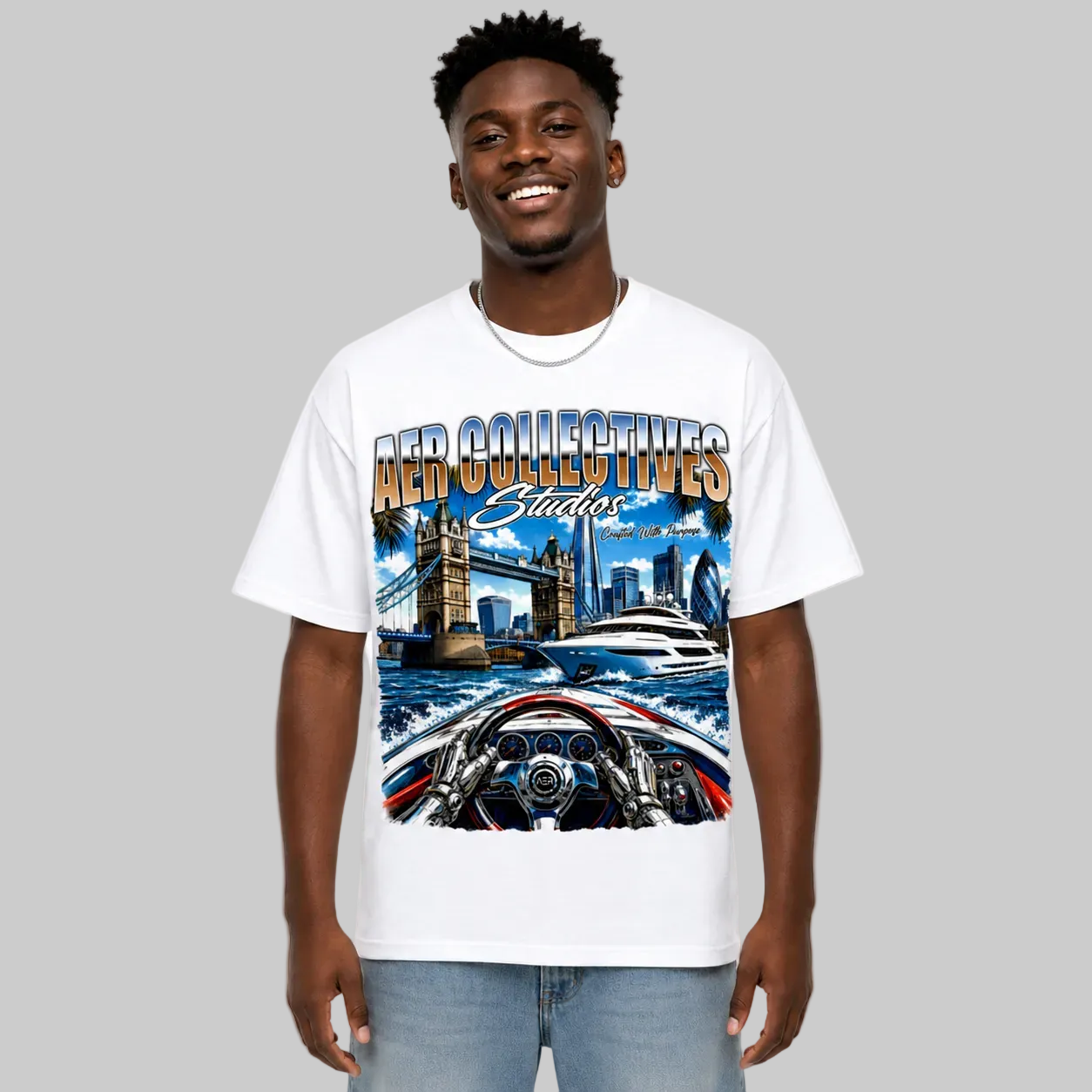 AER Studios Tee | White