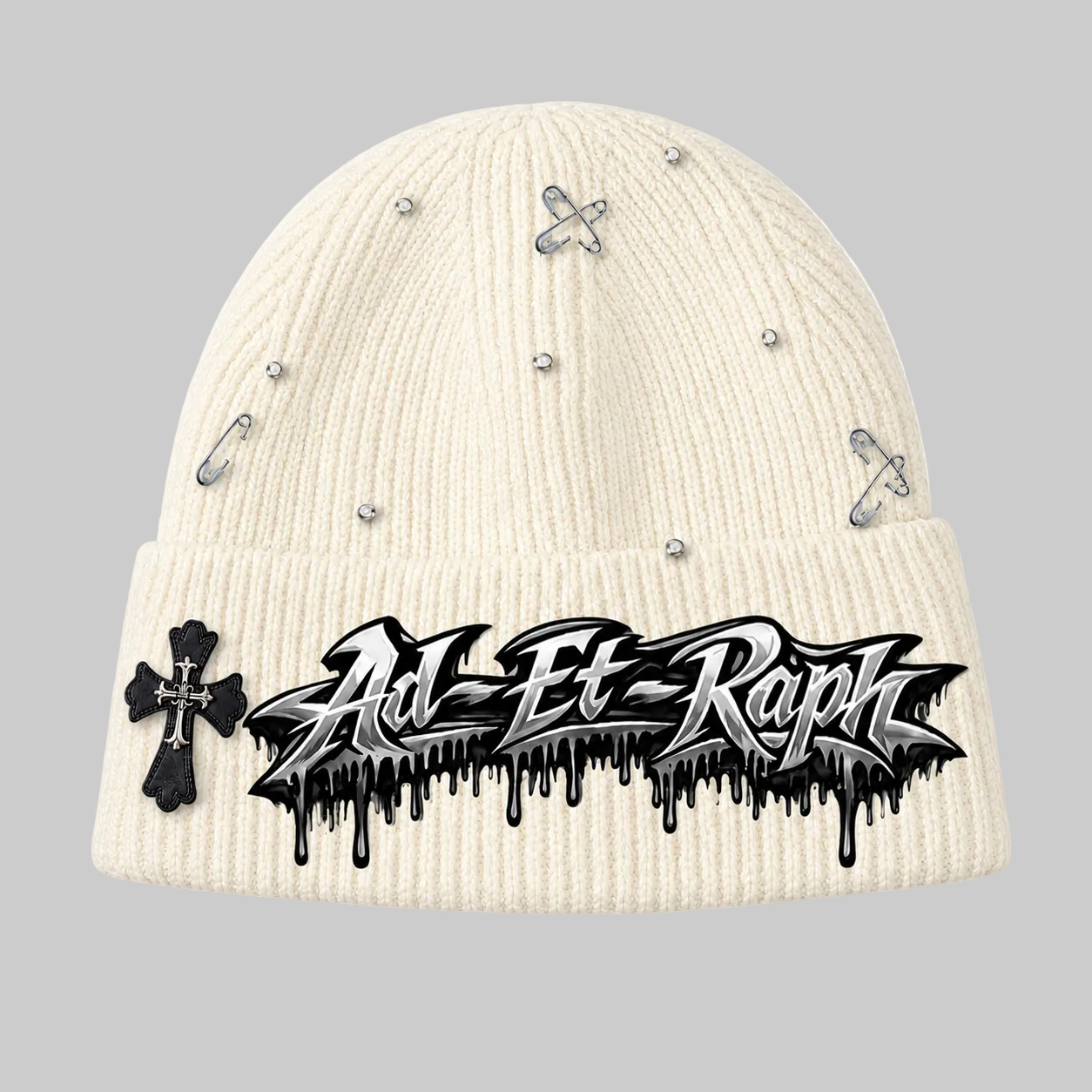 beige knit beanie